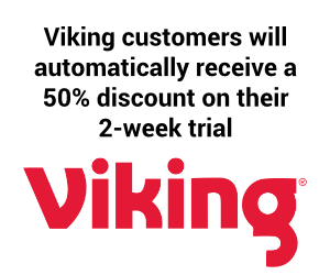 Viking customers will automatically receive a 50% discount on their 2-week trial