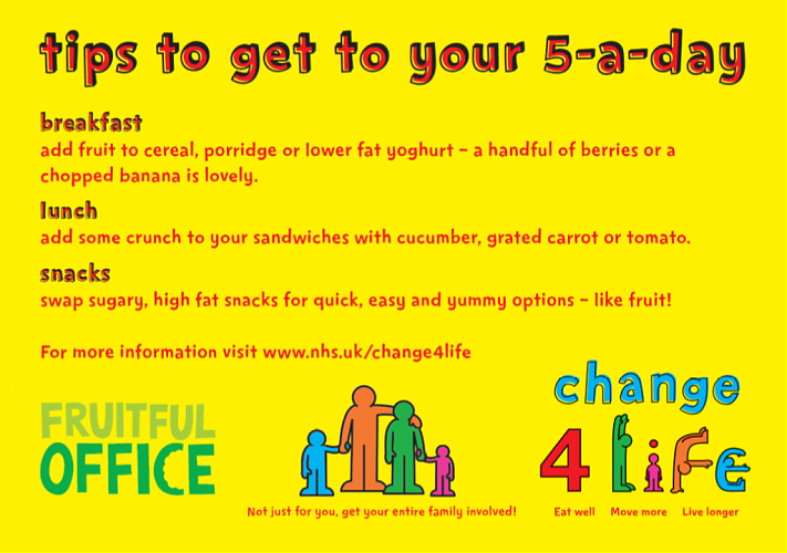 Fruitful Office is a proud national partner of NHS's Change4Life campaign
