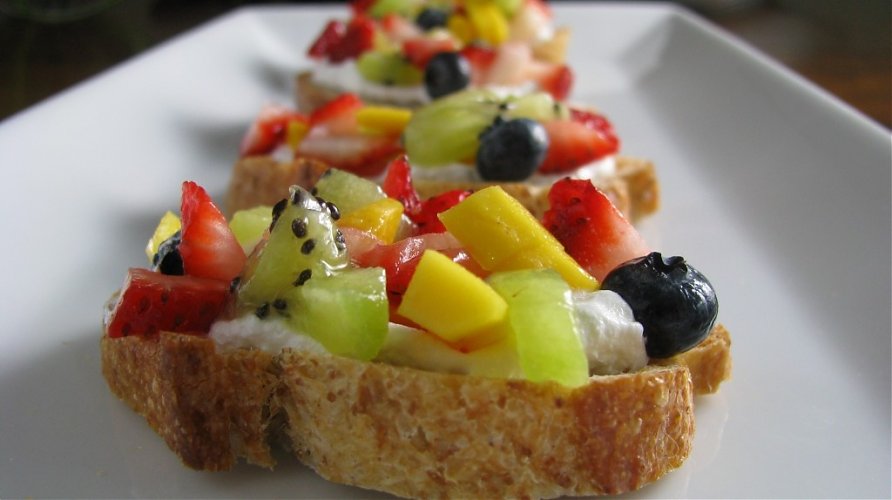 Fresh Fruit Bruschetta